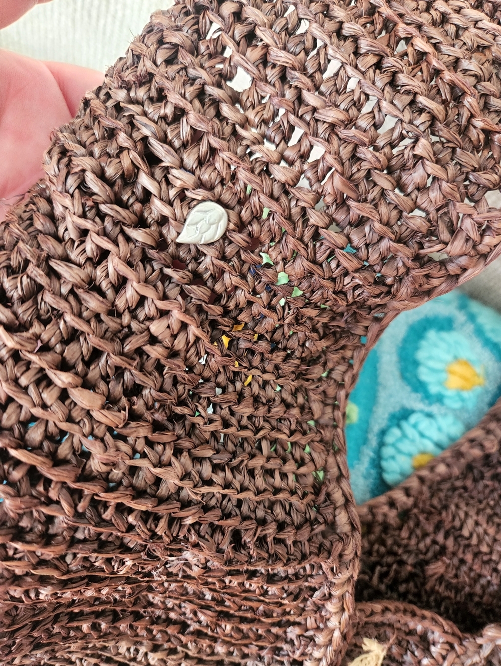 Helen Kaminski Brown Woven Crossbody Tote - Picture 6 of 12
